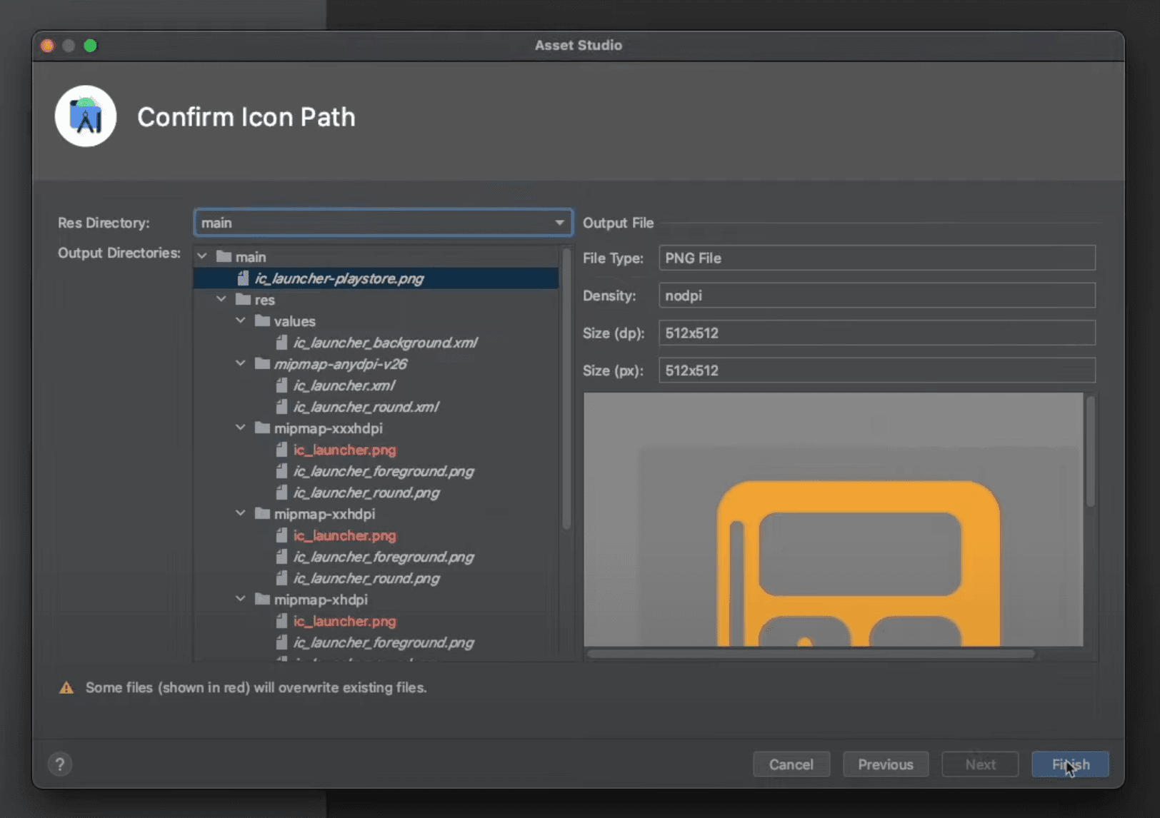 Finish Icon Background