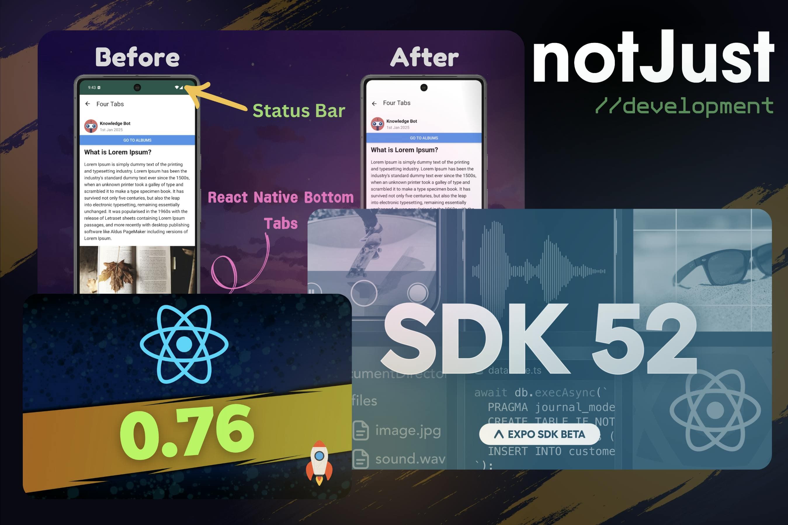 🚀 React Native 0.76, Expo SDK 52, NativeWind V4, React Native Edge-to-Edge