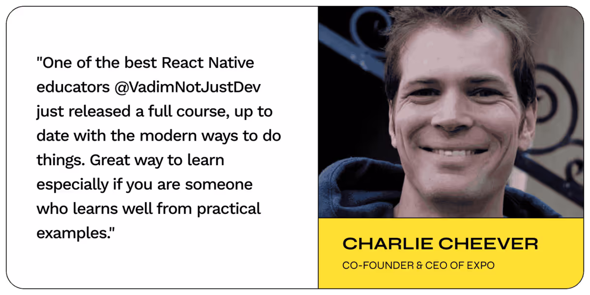 Testimonial from Charlie Cheever
