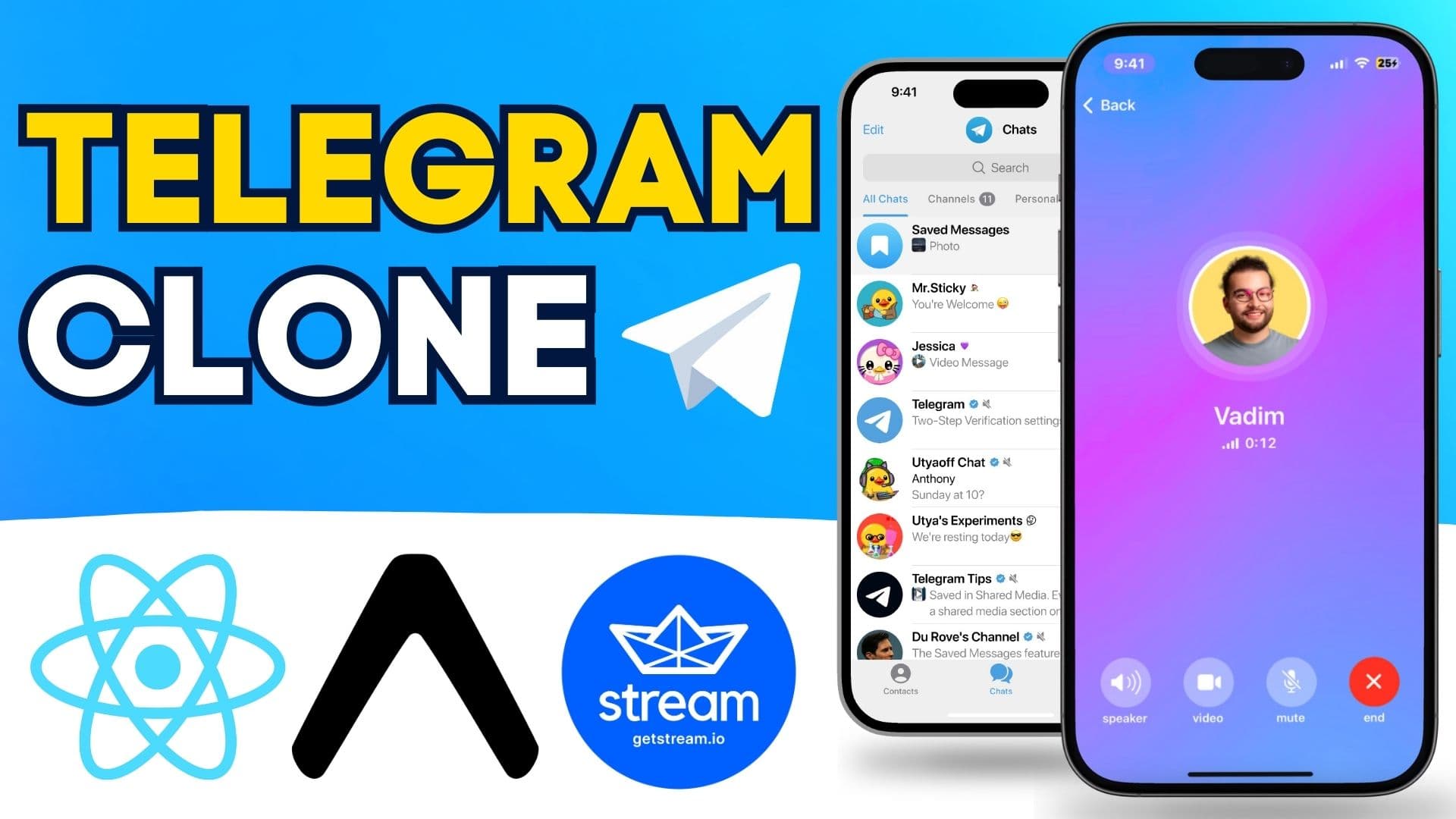 Build a Realtime Chat App in React Native: Chat, Audio & Video Calls