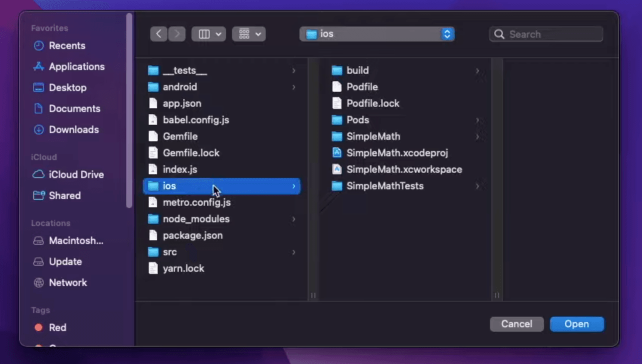 iOS Folder