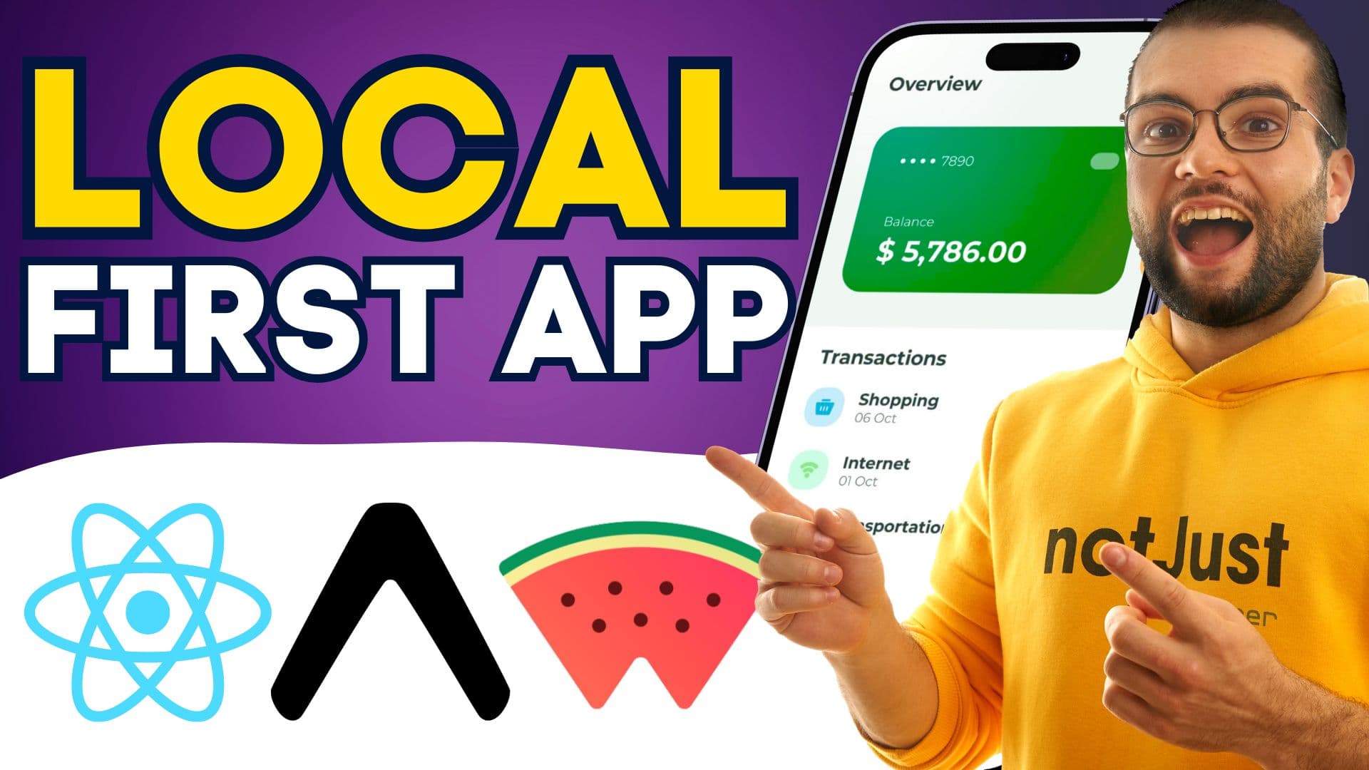 Build a Local-First Finance app with Expo & WatermelonDB